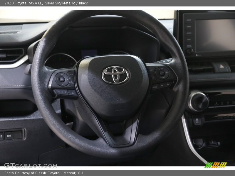 Silver Sky Metallic / Black 2020 Toyota RAV4 LE