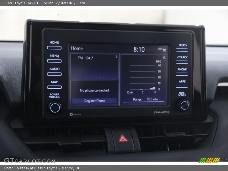 Silver Sky Metallic / Black 2020 Toyota RAV4 LE