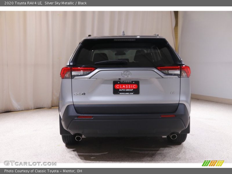 Silver Sky Metallic / Black 2020 Toyota RAV4 LE