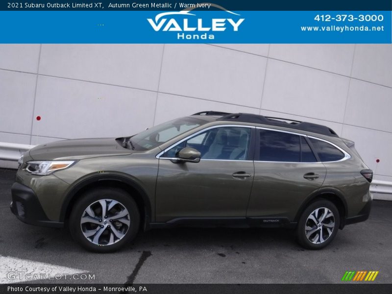 Autumn Green Metallic / Warm Ivory 2021 Subaru Outback Limited XT