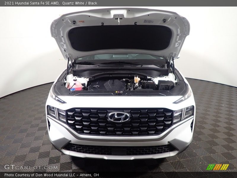 Quartz White / Black 2021 Hyundai Santa Fe SE AWD