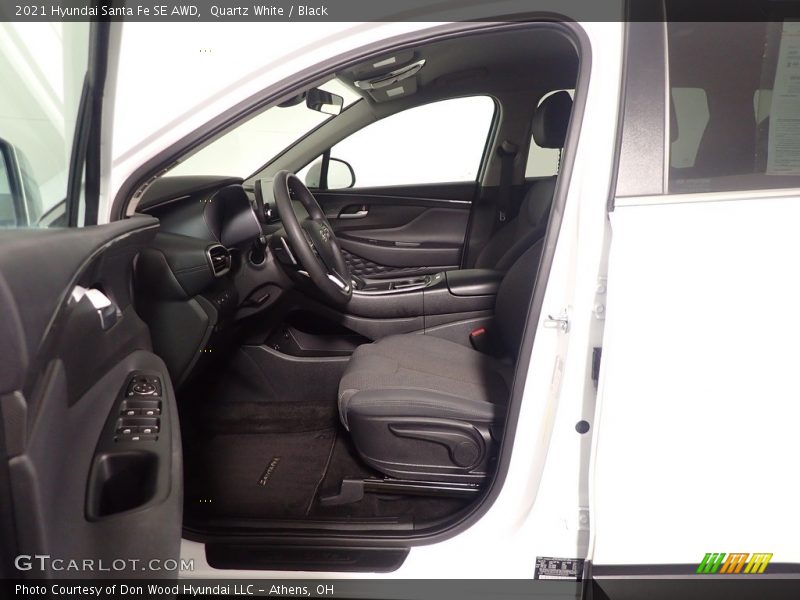 Quartz White / Black 2021 Hyundai Santa Fe SE AWD