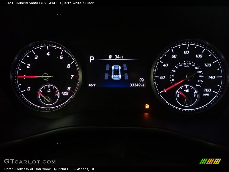 Quartz White / Black 2021 Hyundai Santa Fe SE AWD