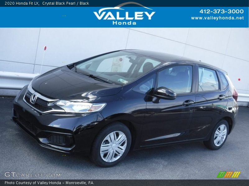 Crystal Black Pearl / Black 2020 Honda Fit LX