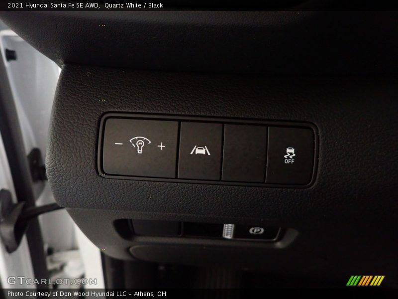 Quartz White / Black 2021 Hyundai Santa Fe SE AWD