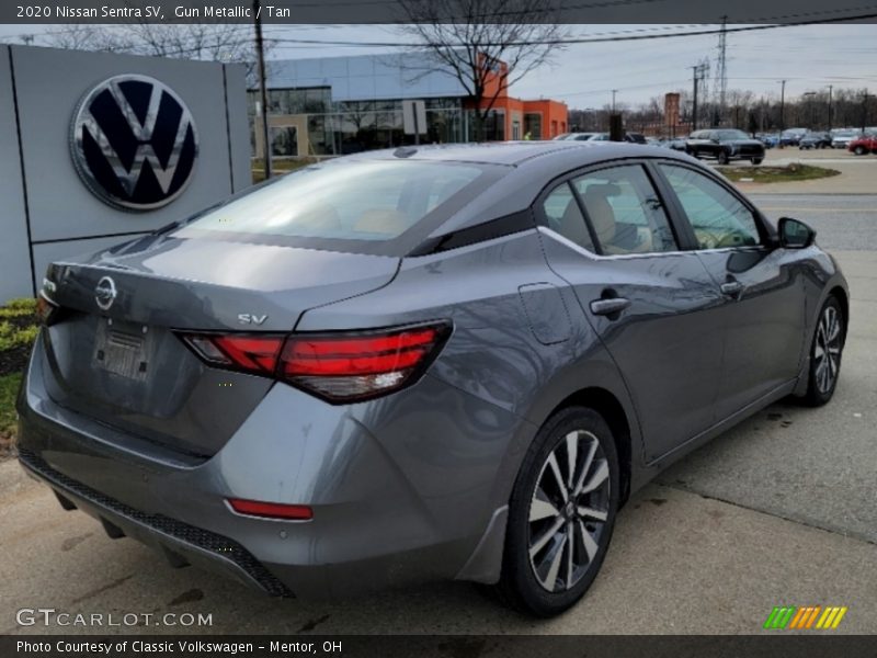 Gun Metallic / Tan 2020 Nissan Sentra SV