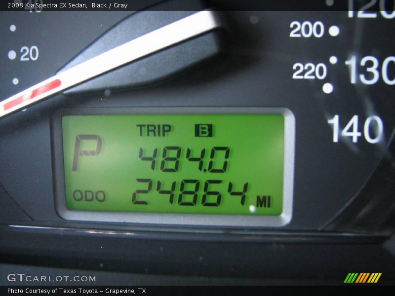 Black / Gray 2008 Kia Spectra EX Sedan