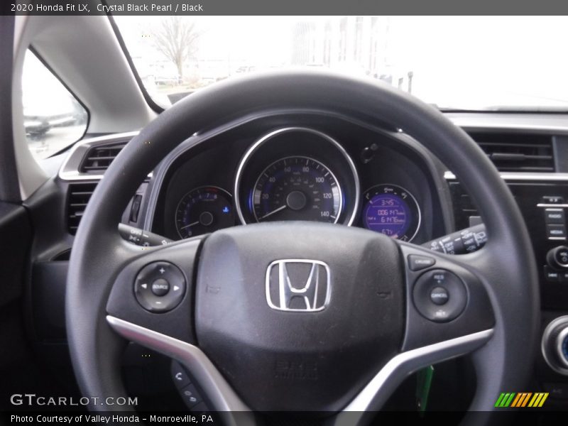 Crystal Black Pearl / Black 2020 Honda Fit LX