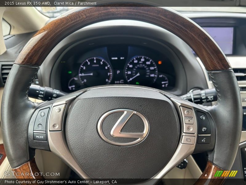 Claret Mica / Parchment 2015 Lexus RX 350 AWD