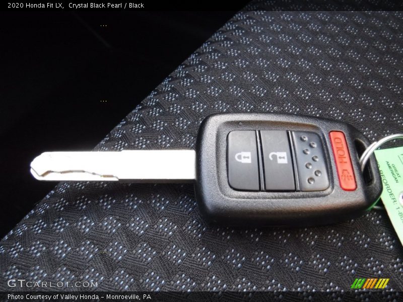 Crystal Black Pearl / Black 2020 Honda Fit LX