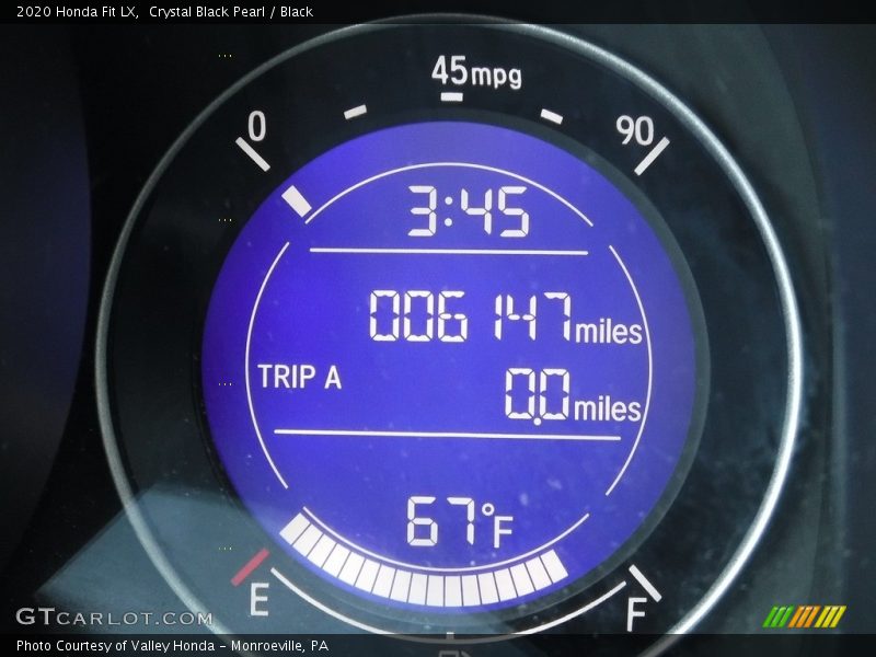 Crystal Black Pearl / Black 2020 Honda Fit LX