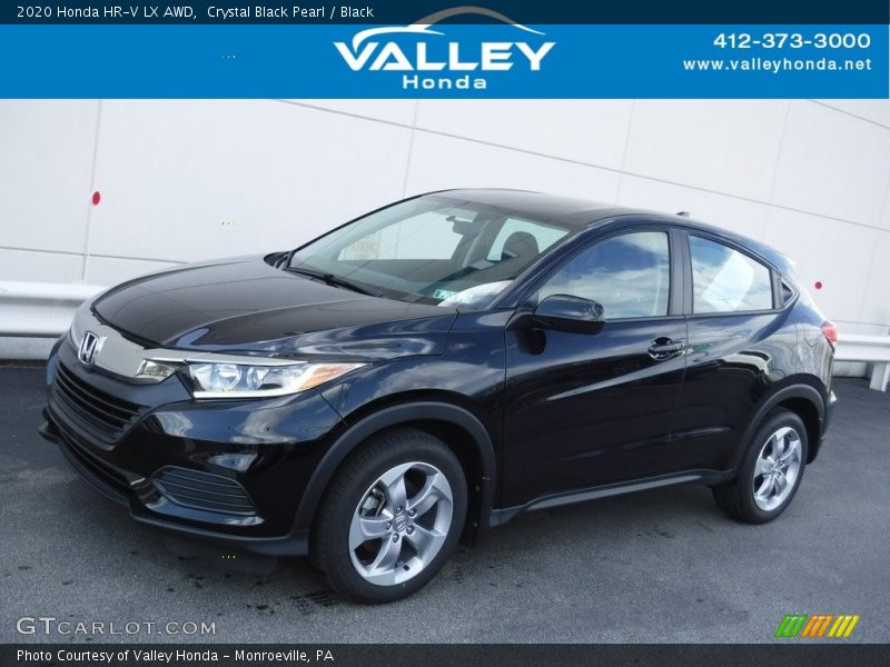 Crystal Black Pearl / Black 2020 Honda HR-V LX AWD