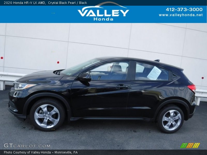 Crystal Black Pearl / Black 2020 Honda HR-V LX AWD