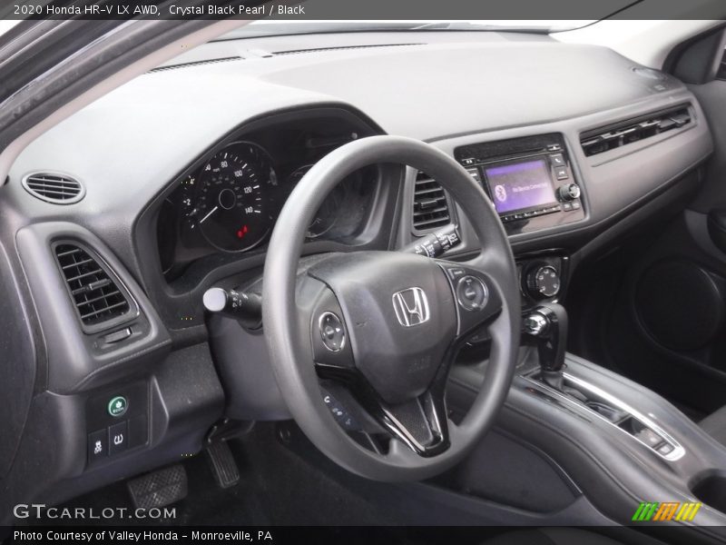 Crystal Black Pearl / Black 2020 Honda HR-V LX AWD
