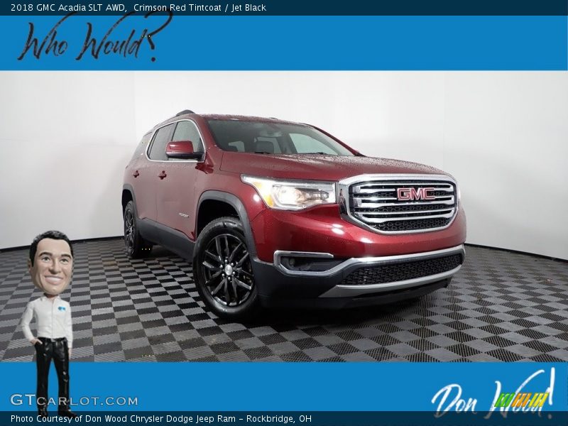Crimson Red Tintcoat / Jet Black 2018 GMC Acadia SLT AWD