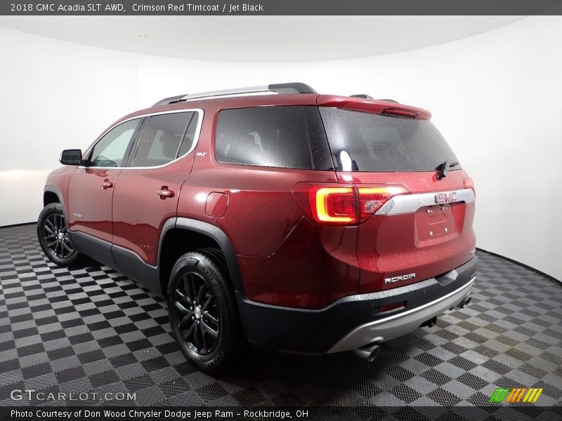 Crimson Red Tintcoat / Jet Black 2018 GMC Acadia SLT AWD