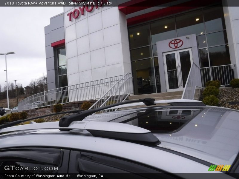 Silver Sky Metallic / Black 2018 Toyota RAV4 Adventure AWD