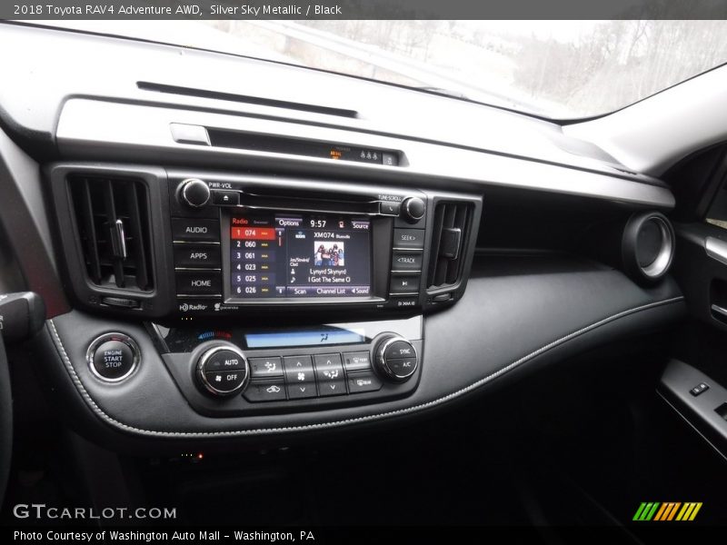 Silver Sky Metallic / Black 2018 Toyota RAV4 Adventure AWD