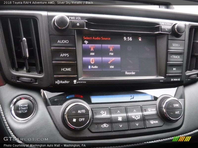 Silver Sky Metallic / Black 2018 Toyota RAV4 Adventure AWD