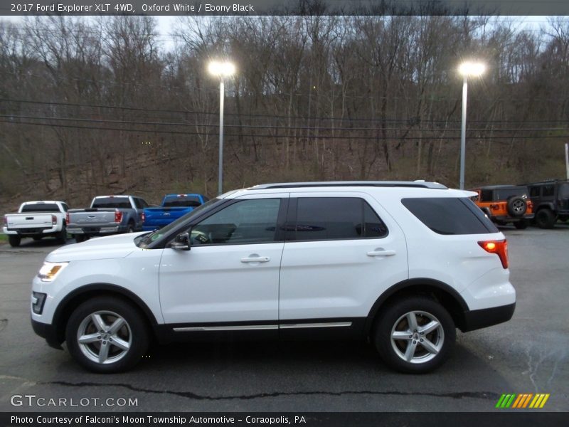 Oxford White / Ebony Black 2017 Ford Explorer XLT 4WD