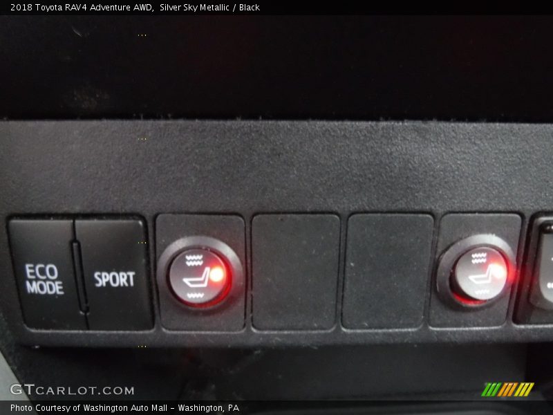 Silver Sky Metallic / Black 2018 Toyota RAV4 Adventure AWD