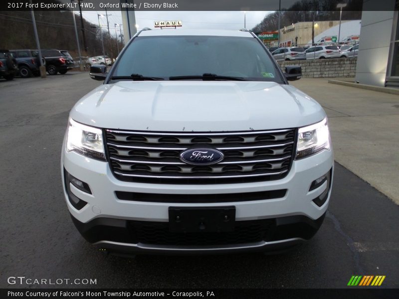 Oxford White / Ebony Black 2017 Ford Explorer XLT 4WD