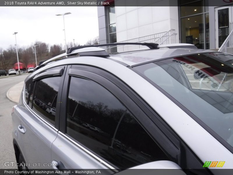 Silver Sky Metallic / Black 2018 Toyota RAV4 Adventure AWD