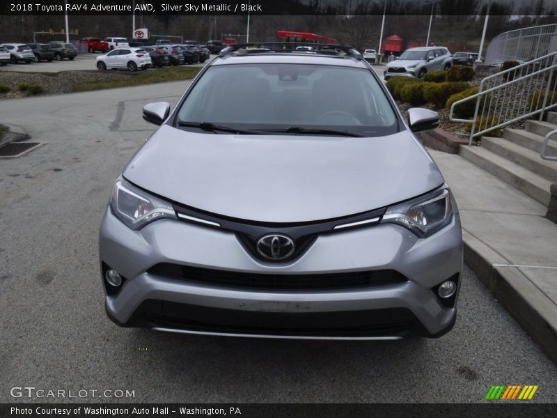 Silver Sky Metallic / Black 2018 Toyota RAV4 Adventure AWD