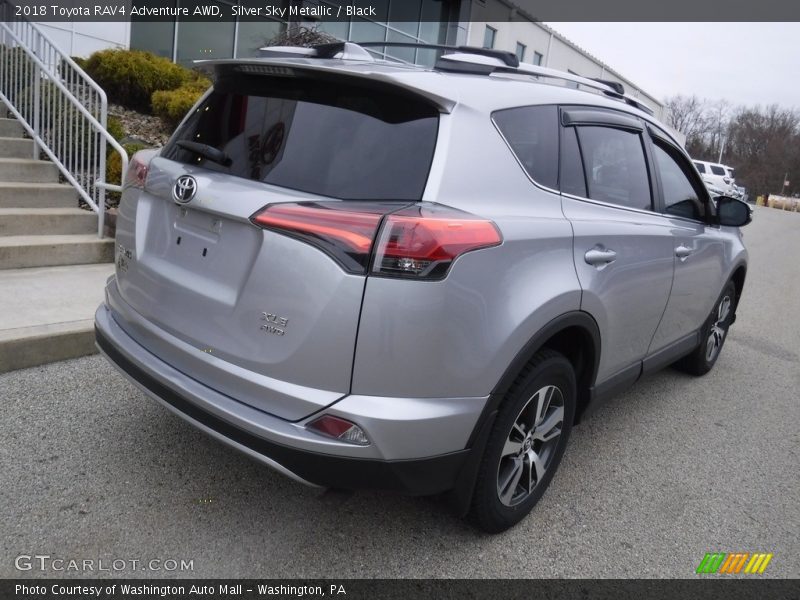 Silver Sky Metallic / Black 2018 Toyota RAV4 Adventure AWD