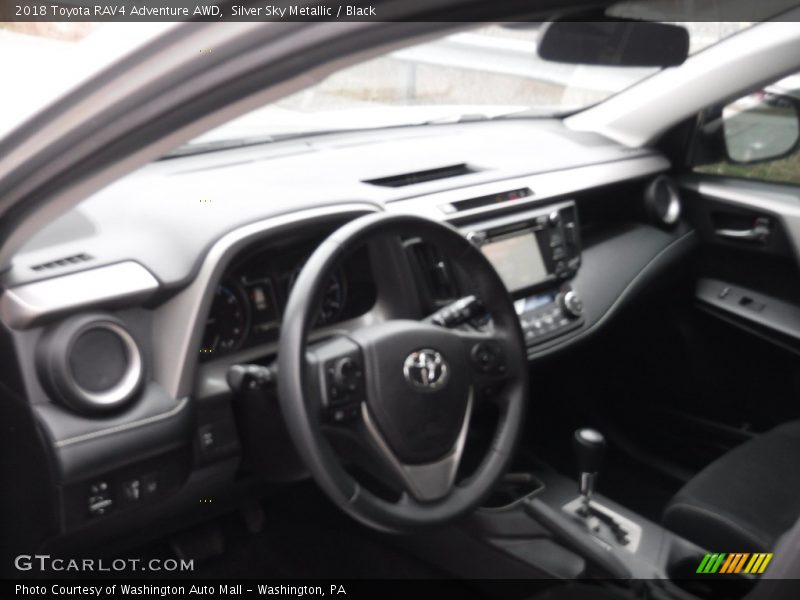 Silver Sky Metallic / Black 2018 Toyota RAV4 Adventure AWD