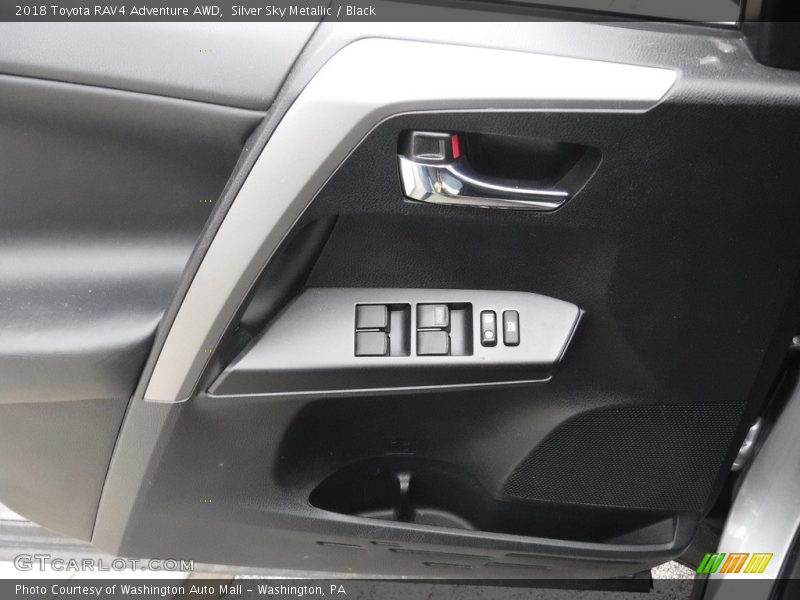 Silver Sky Metallic / Black 2018 Toyota RAV4 Adventure AWD