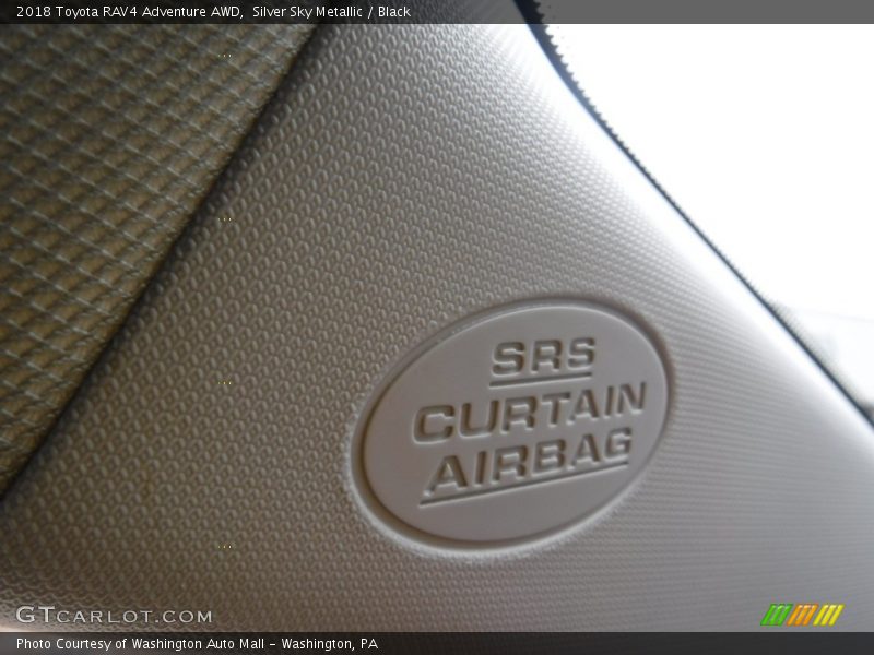 Silver Sky Metallic / Black 2018 Toyota RAV4 Adventure AWD