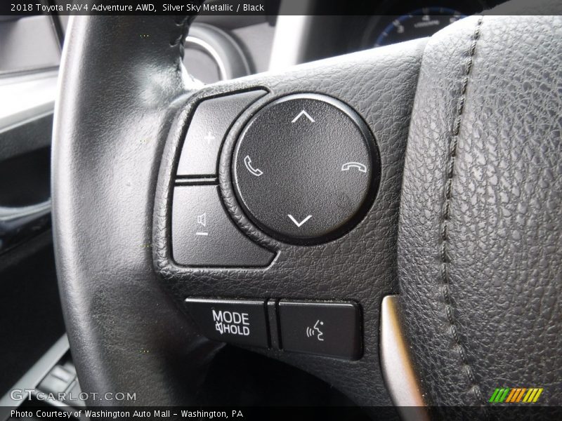 Silver Sky Metallic / Black 2018 Toyota RAV4 Adventure AWD