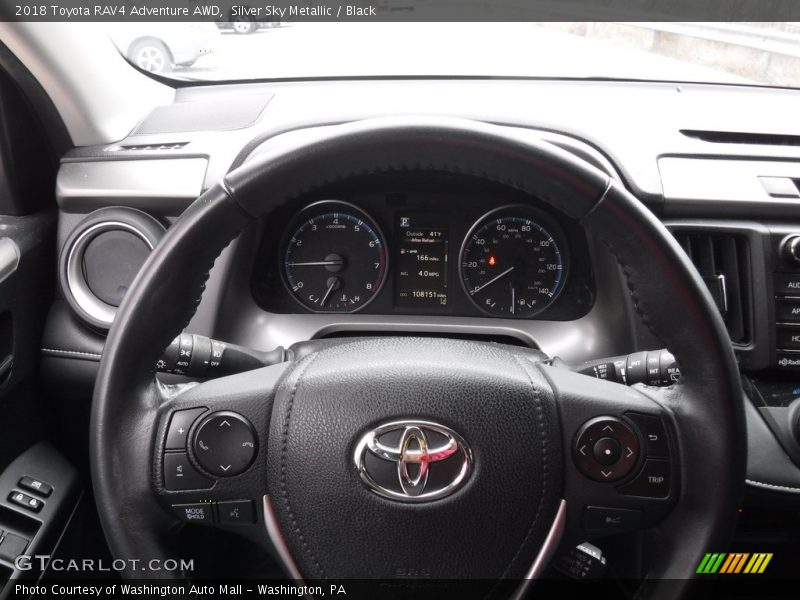 Silver Sky Metallic / Black 2018 Toyota RAV4 Adventure AWD