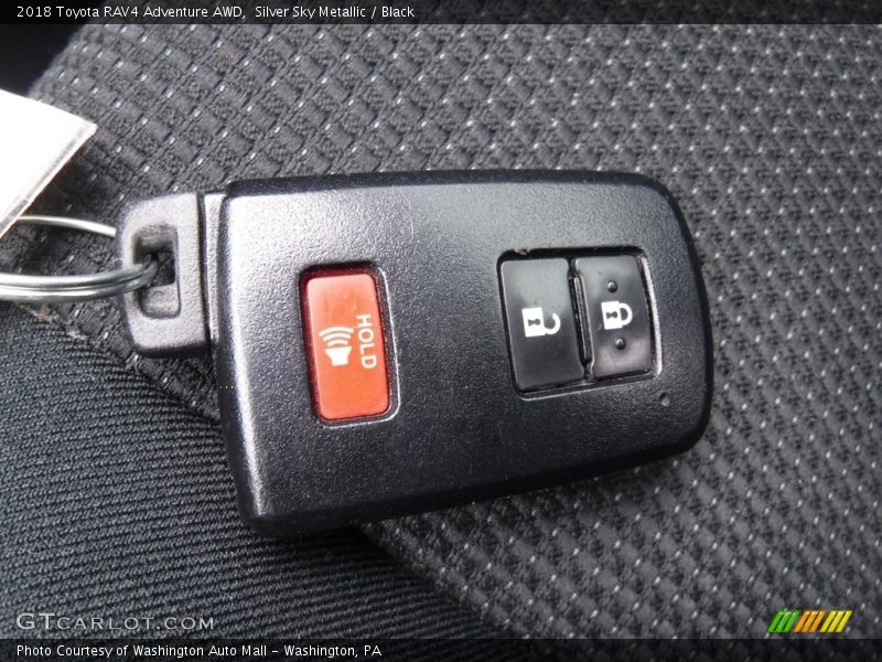 Silver Sky Metallic / Black 2018 Toyota RAV4 Adventure AWD
