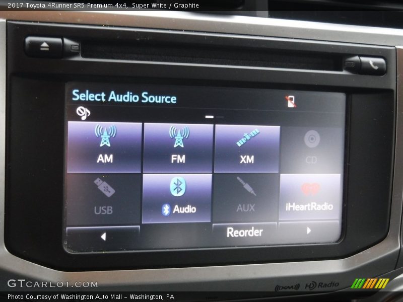 Super White / Graphite 2017 Toyota 4Runner SR5 Premium 4x4