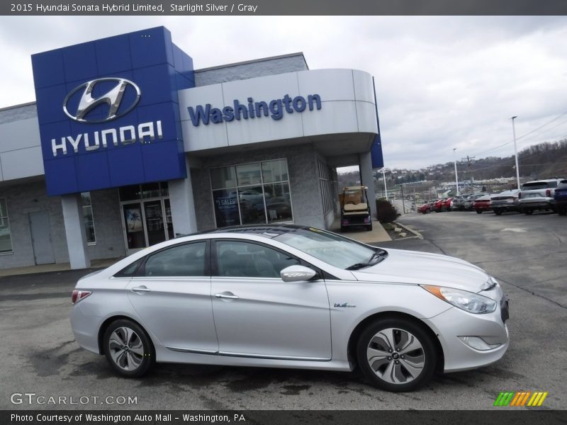 Starlight Silver / Gray 2015 Hyundai Sonata Hybrid Limited