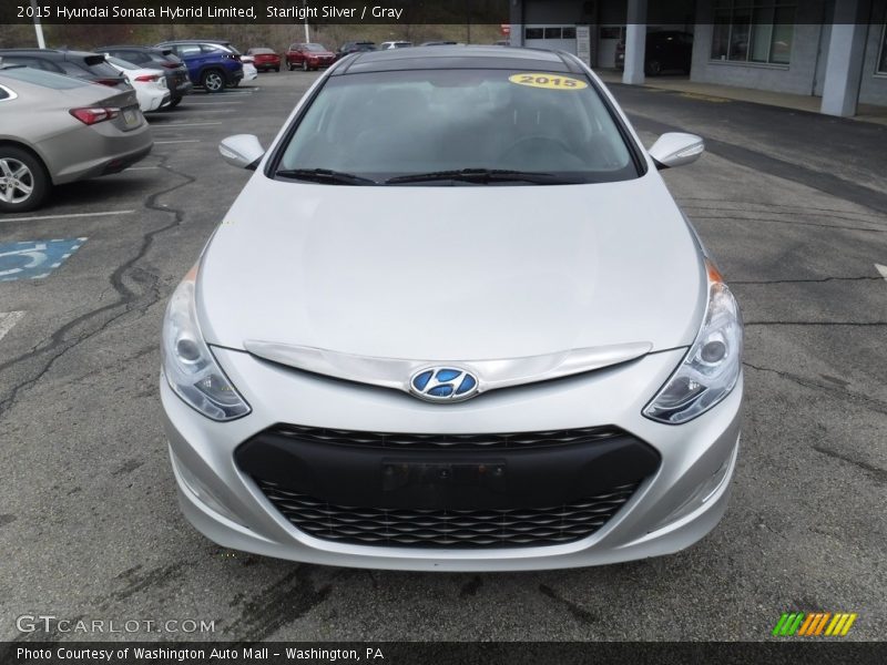 Starlight Silver / Gray 2015 Hyundai Sonata Hybrid Limited