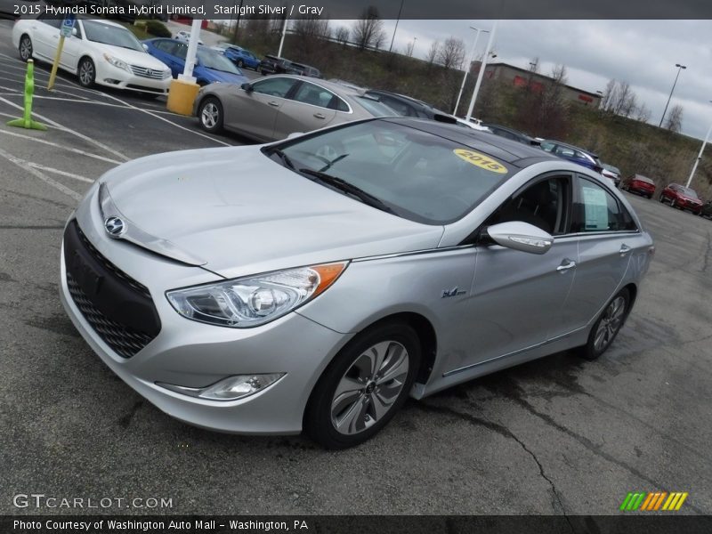 Starlight Silver / Gray 2015 Hyundai Sonata Hybrid Limited