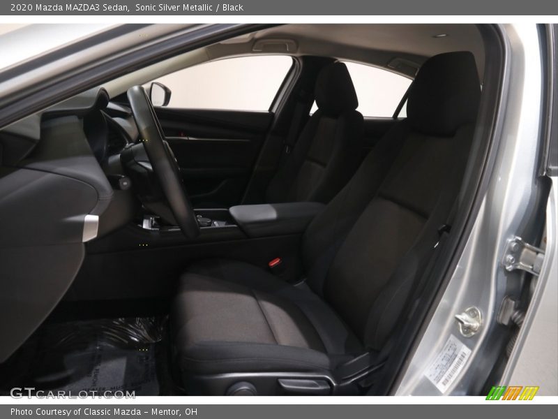 Sonic Silver Metallic / Black 2020 Mazda MAZDA3 Sedan