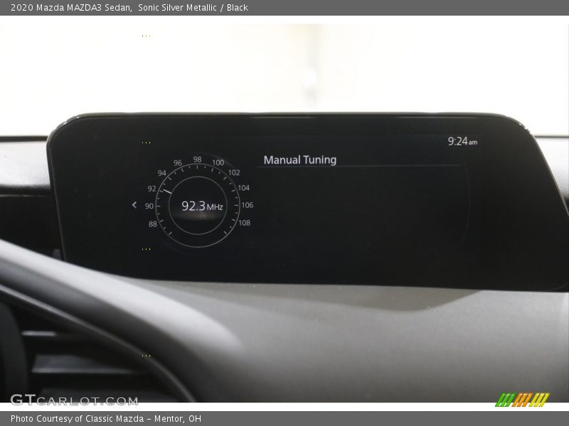 Sonic Silver Metallic / Black 2020 Mazda MAZDA3 Sedan