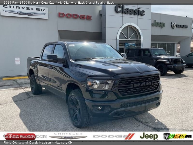Diamond Black Crystal Pearl / Black 2023 Ram 1500 Big Horn Crew Cab 4x4