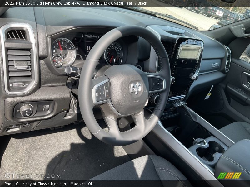 Diamond Black Crystal Pearl / Black 2023 Ram 1500 Big Horn Crew Cab 4x4