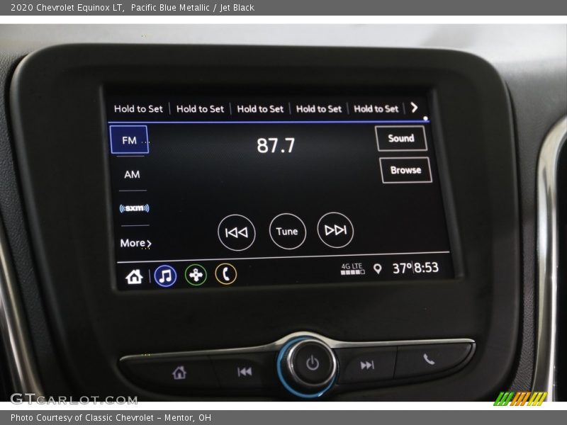 Pacific Blue Metallic / Jet Black 2020 Chevrolet Equinox LT