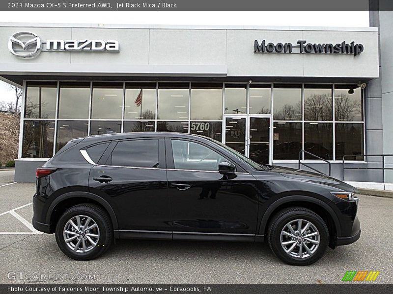 Jet Black Mica / Black 2023 Mazda CX-5 S Preferred AWD