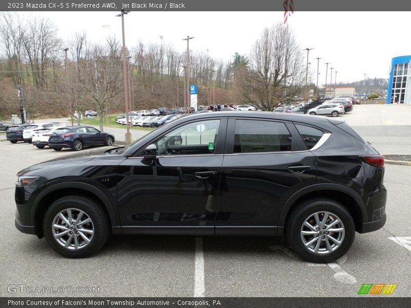 Jet Black Mica / Black 2023 Mazda CX-5 S Preferred AWD
