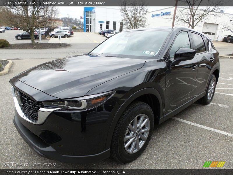 Jet Black Mica / Black 2023 Mazda CX-5 S Preferred AWD