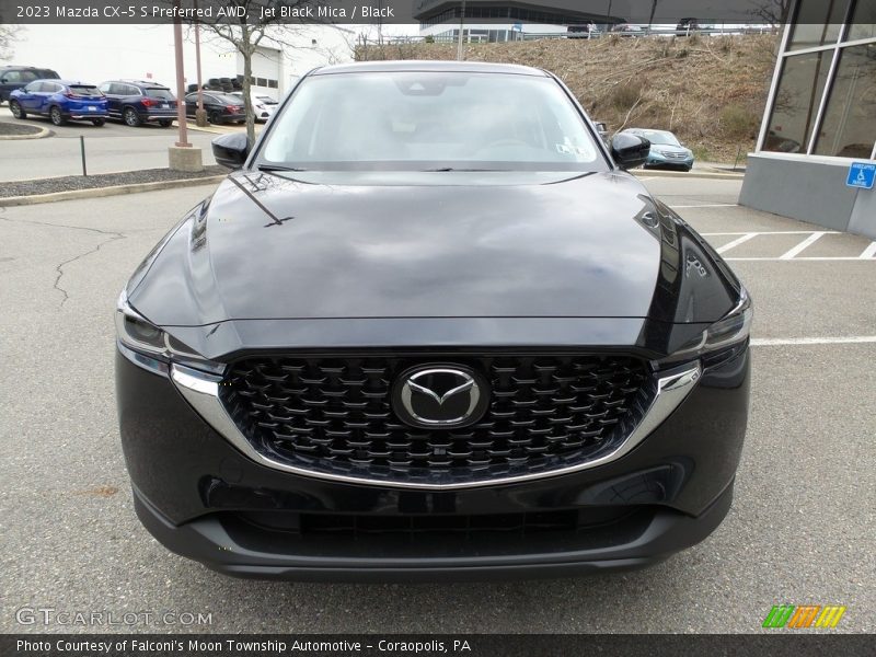 Jet Black Mica / Black 2023 Mazda CX-5 S Preferred AWD