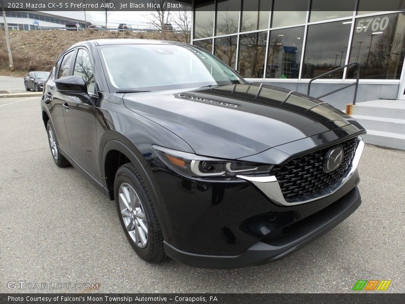 Jet Black Mica / Black 2023 Mazda CX-5 S Preferred AWD