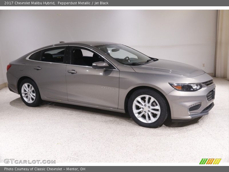 Pepperdust Metallic / Jet Black 2017 Chevrolet Malibu Hybrid